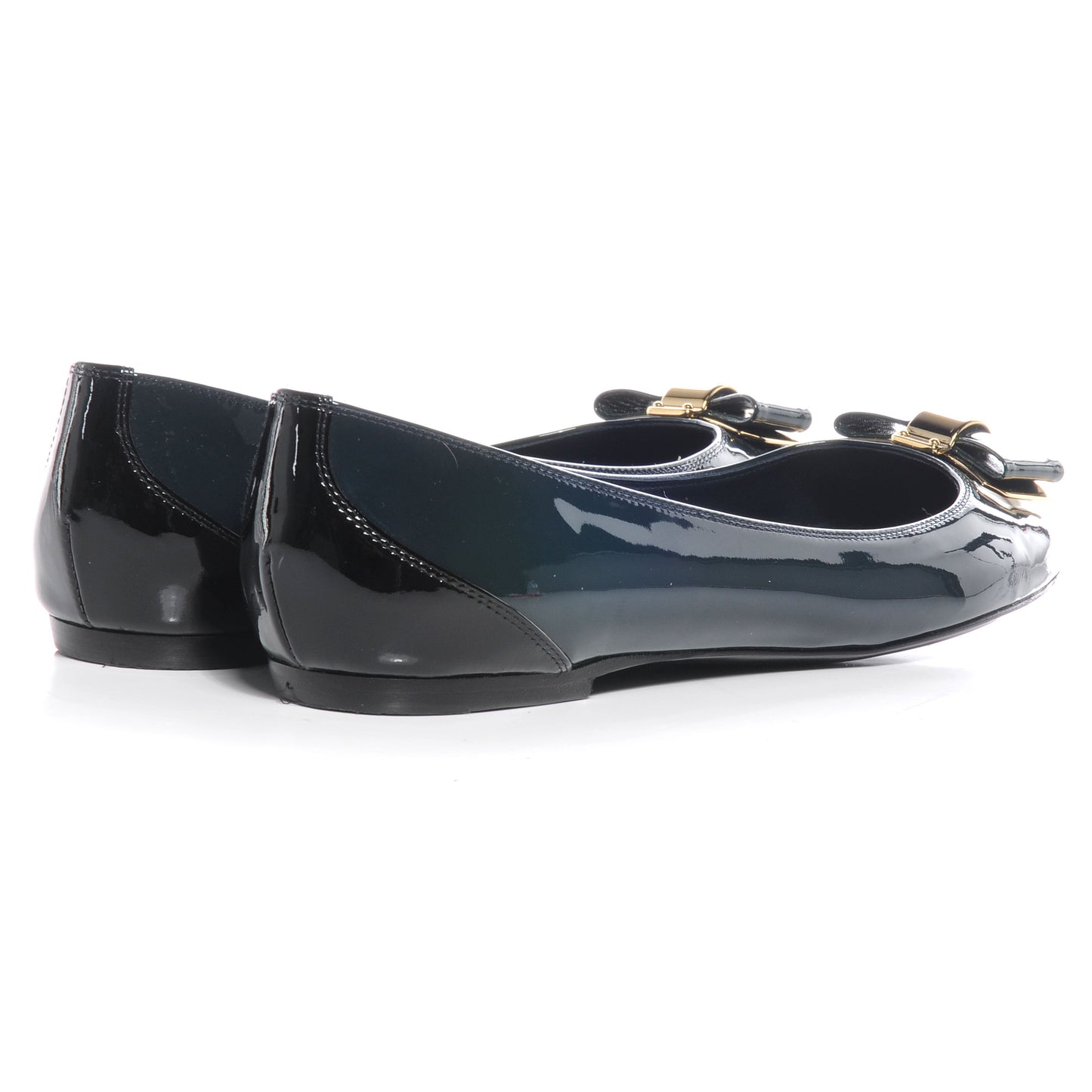 Patent Calfskin Lou Flats Marine 40