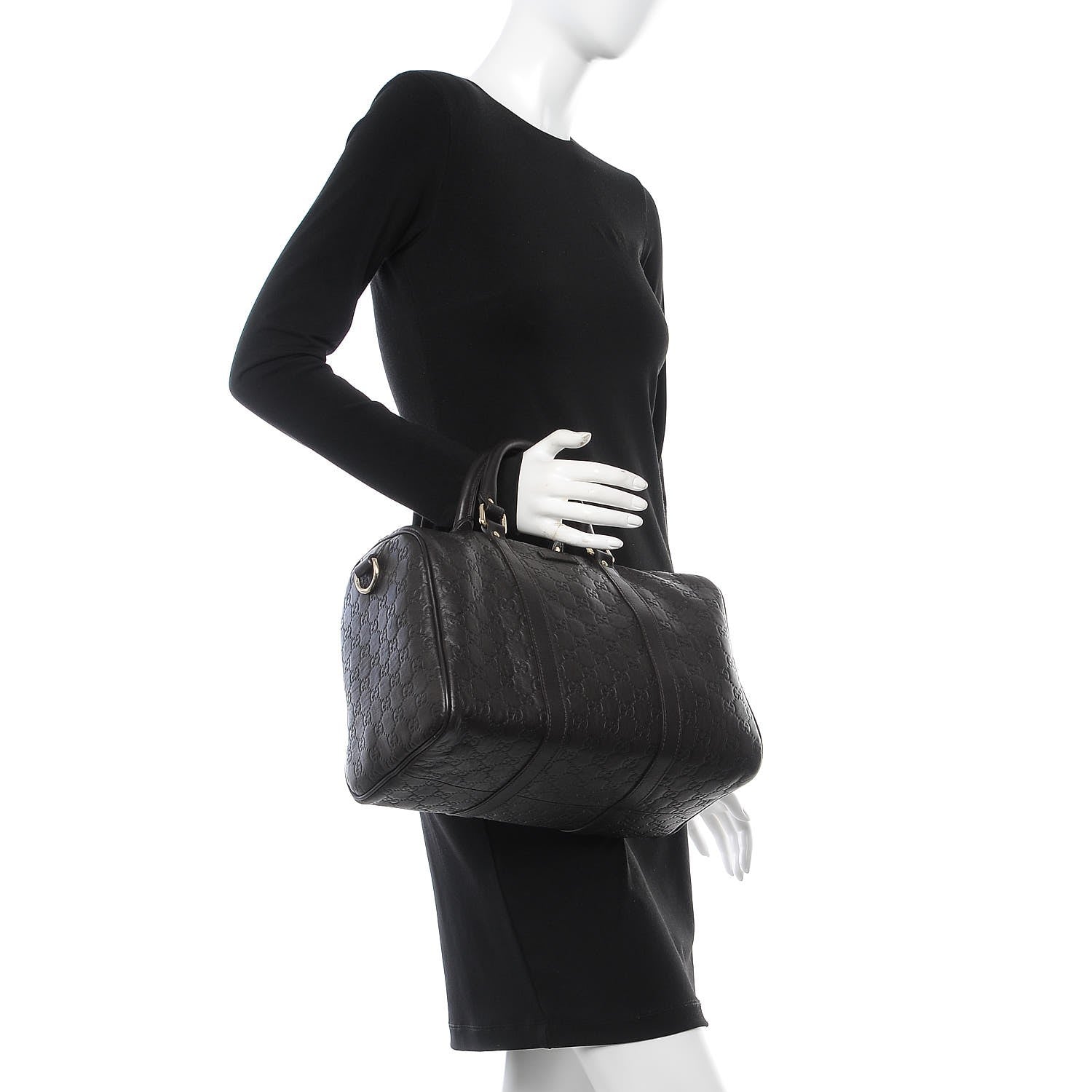 Gucci Guccissima Medium Joy Boston Dark Brown 2 of 11