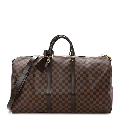 Louis Vuitton Damier Ebene Keepall Bandouliere 55 1 of 9