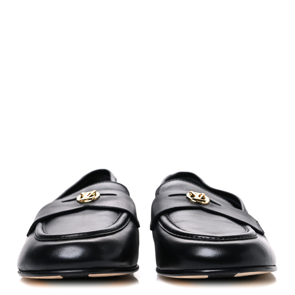 Louis Vuitton Lambskin Soho Flat Loafer 37 Black 3 of 10