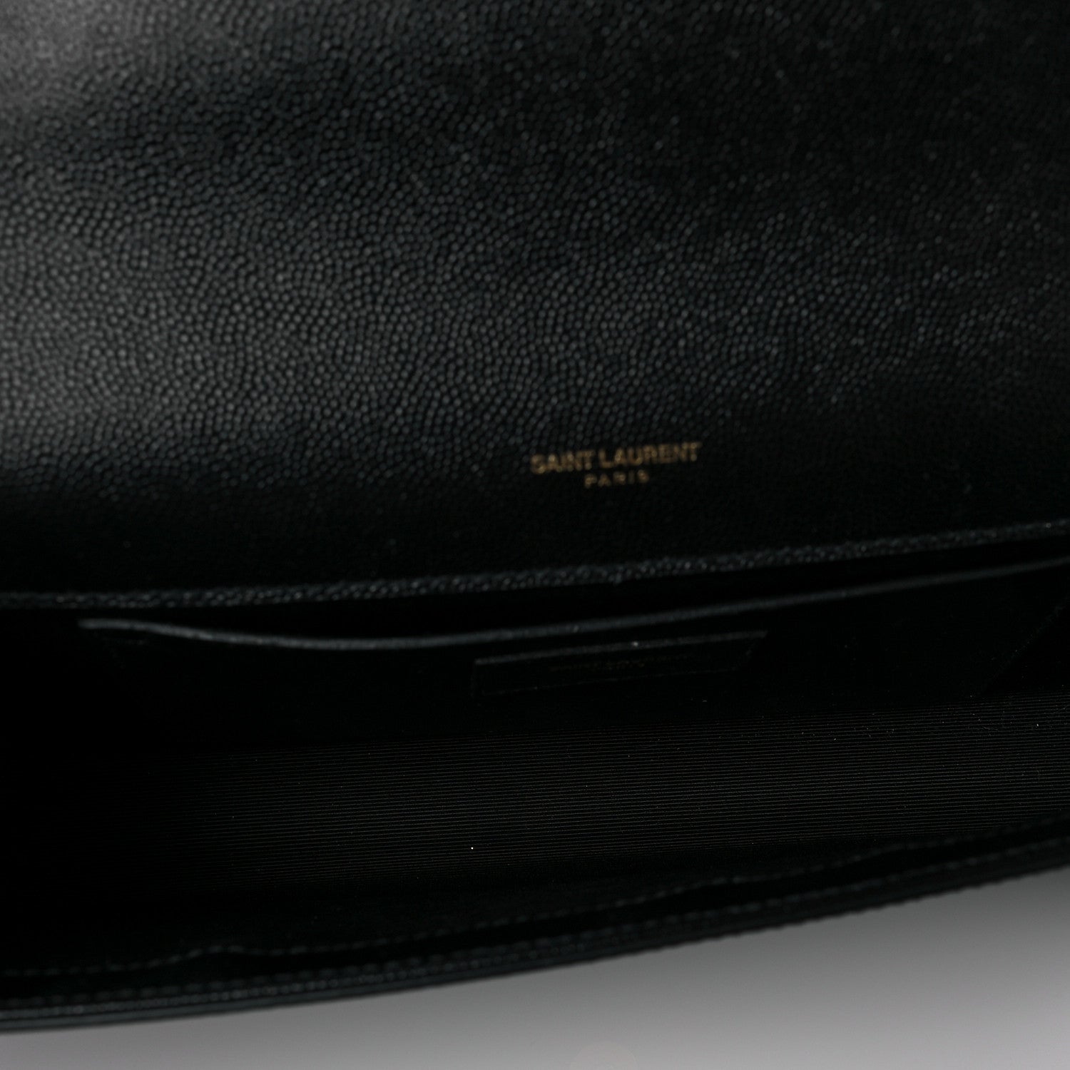 Saint Laurent Grain De Poudre Classic Monogram Tassel Clutch Black 3 of 5