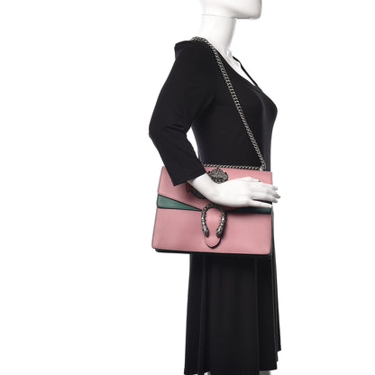 Gucci Calfskin Heart Embroidered Medium Dionysus Shoulder Bag Pink 2 of 11