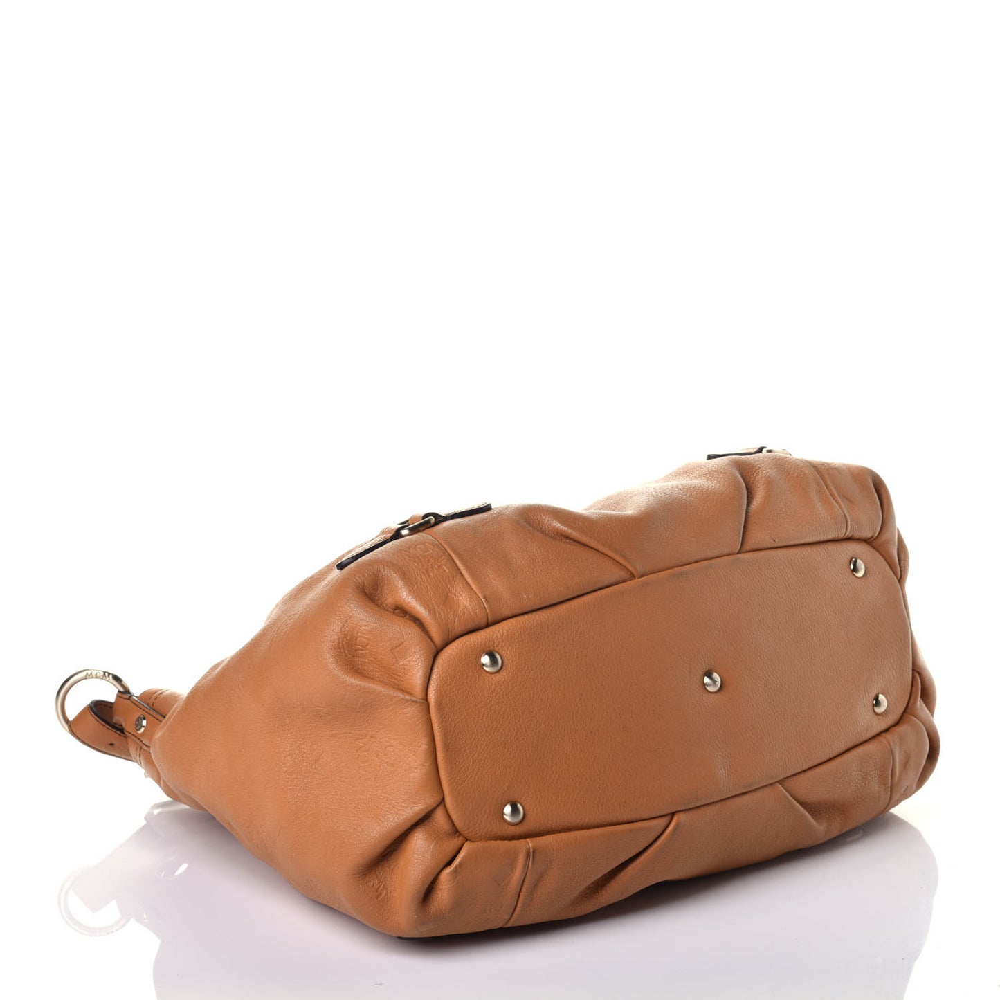 Calfskin Ottomar Drawstring Shoulder Bag Sandstone