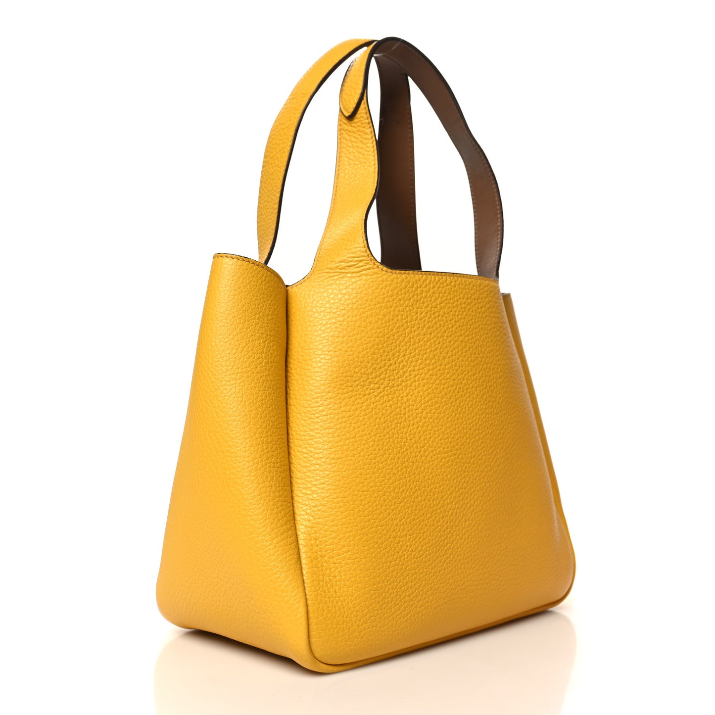 Vitello Daino Soft Medium Dynamique Tote Soleil Caramello