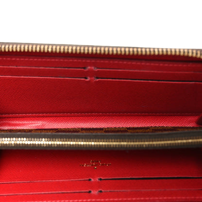 Louis Vuitton Damier Ebene Clemence Wallet Cherry 5 of 8