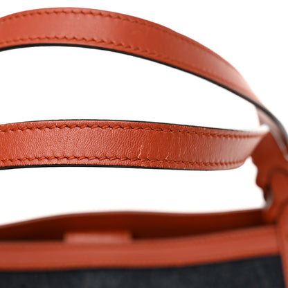 Gucci Denim Calfskin Tote Orange 12 of 17