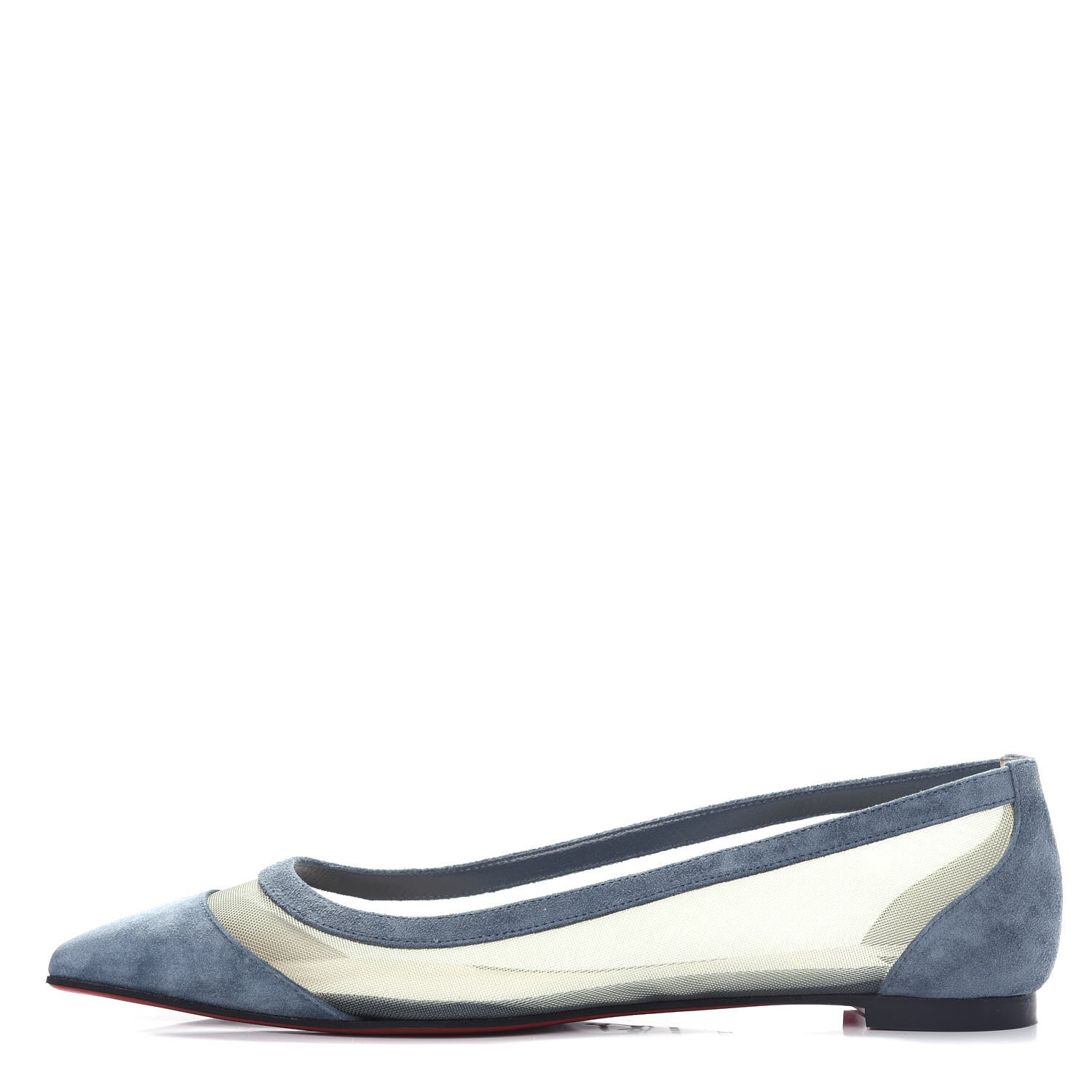 Christian Louboutin Veau Velours Rete Galativi Flats 37 Version Tempete 1 of 10