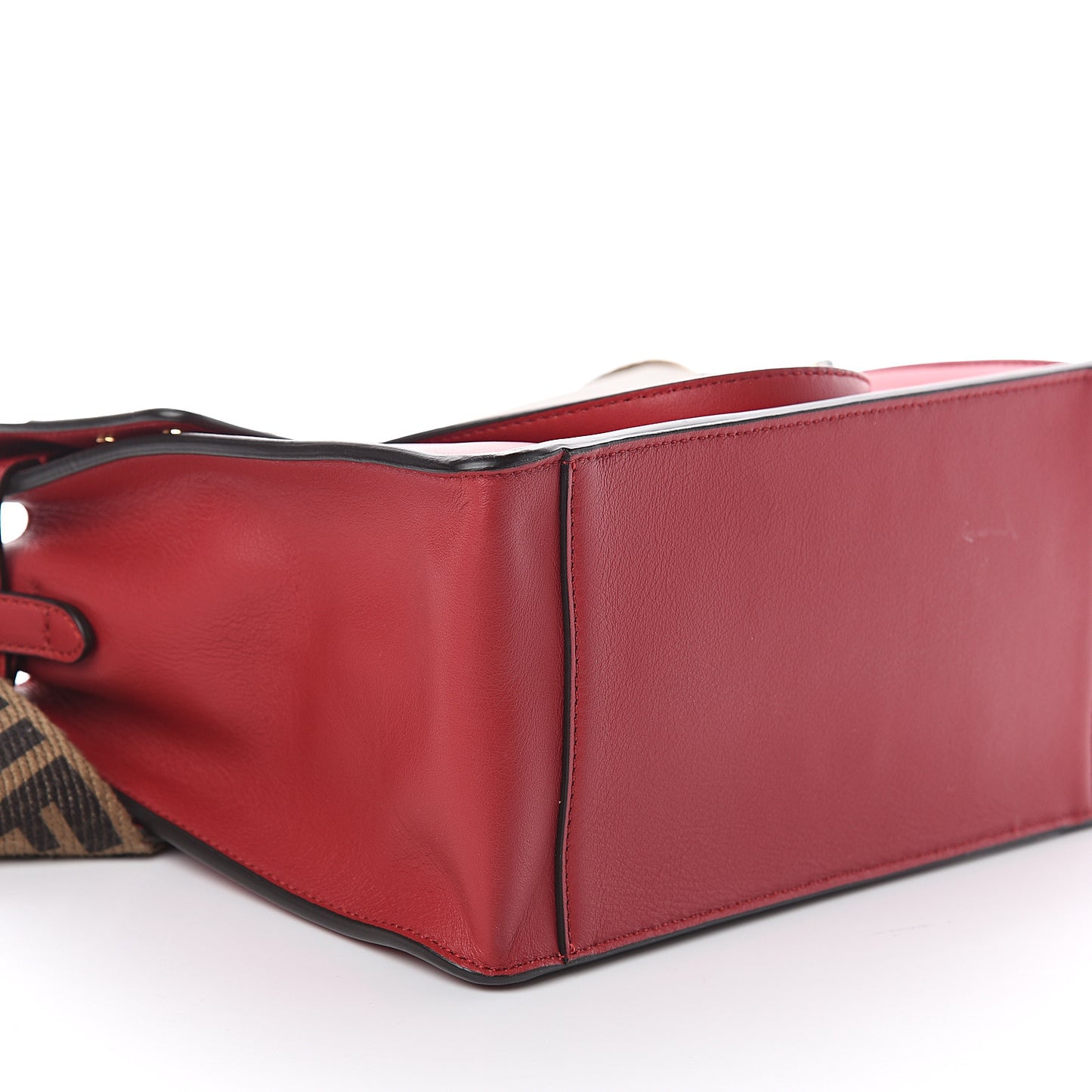 Vitello Grace FF 1974 Small Flip Tote Fragola Sepia