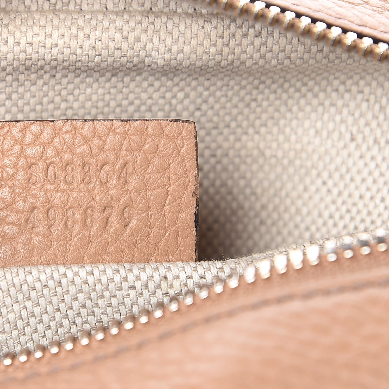 Gucci Pebbled Calfskin Small Soho Disco Bag Camelia 7 of 10