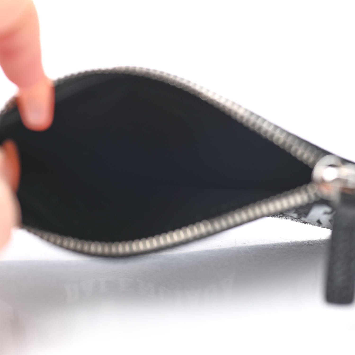 Balenciaga Grained Calfskin Cities New York Long Coin Card Holder Black White 5 of 6
