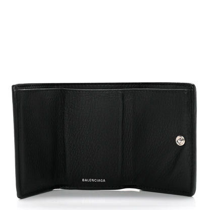 Balenciaga Calfskin Mini Papier Wallet Black 5 of 6