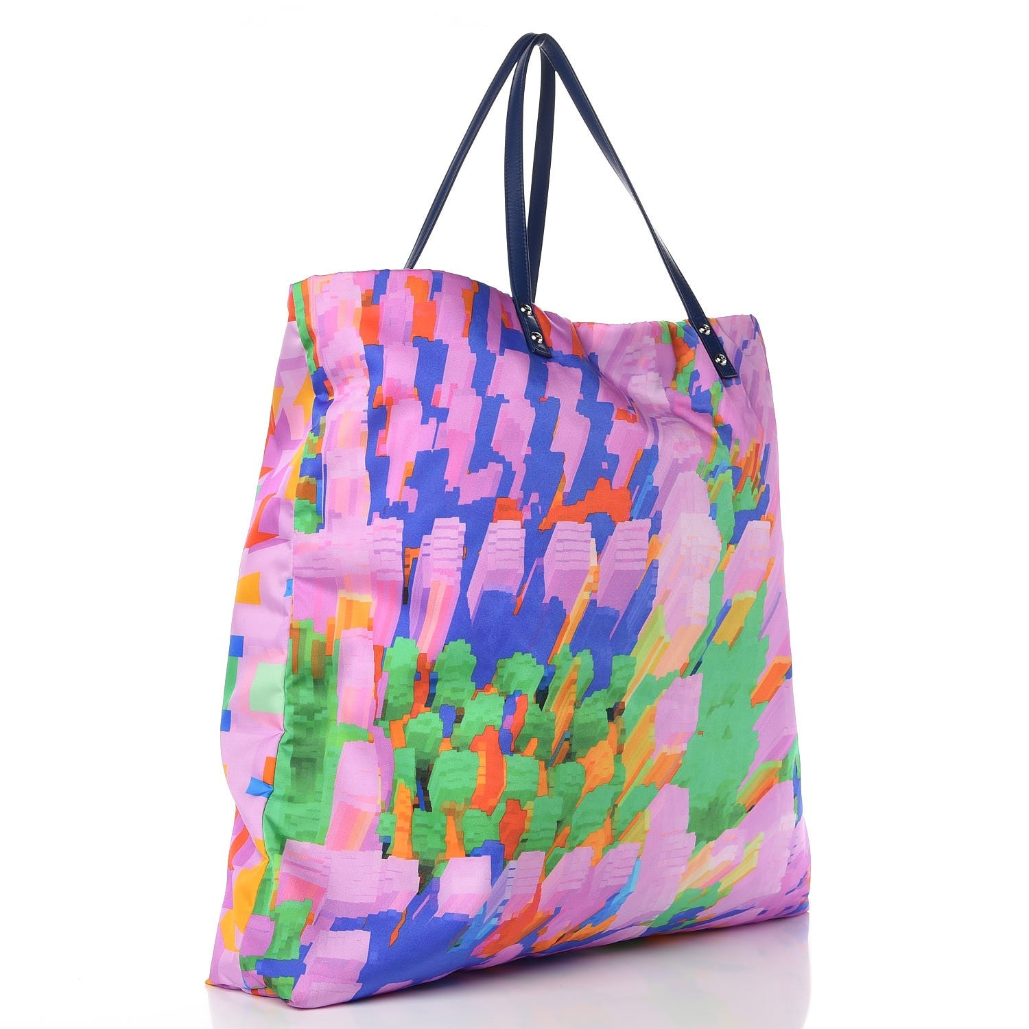 Chanel Nylon Printed CC Tote Multicolor 4 of 9