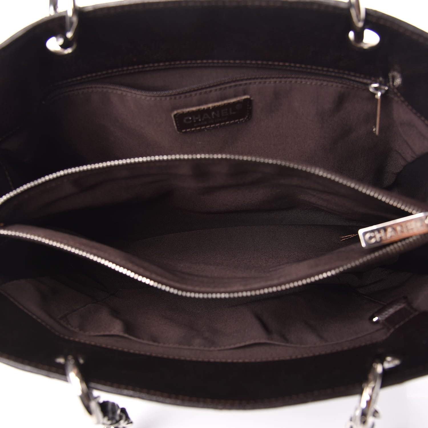 Chanel Caviar Quilted Grand Shopping Tote GST Dark Brown 7 of 26