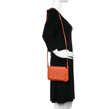 Goyard Goyardine Plumet Wallet Clutch Orange 2 of 9