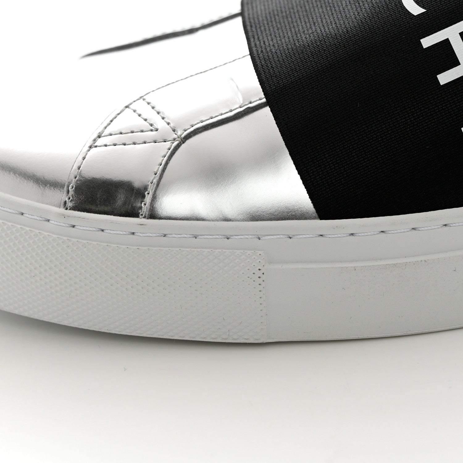 Givenchy Calfskin Band Logo Mens Urban Street Sneakers 43 Silvery 10 of 11