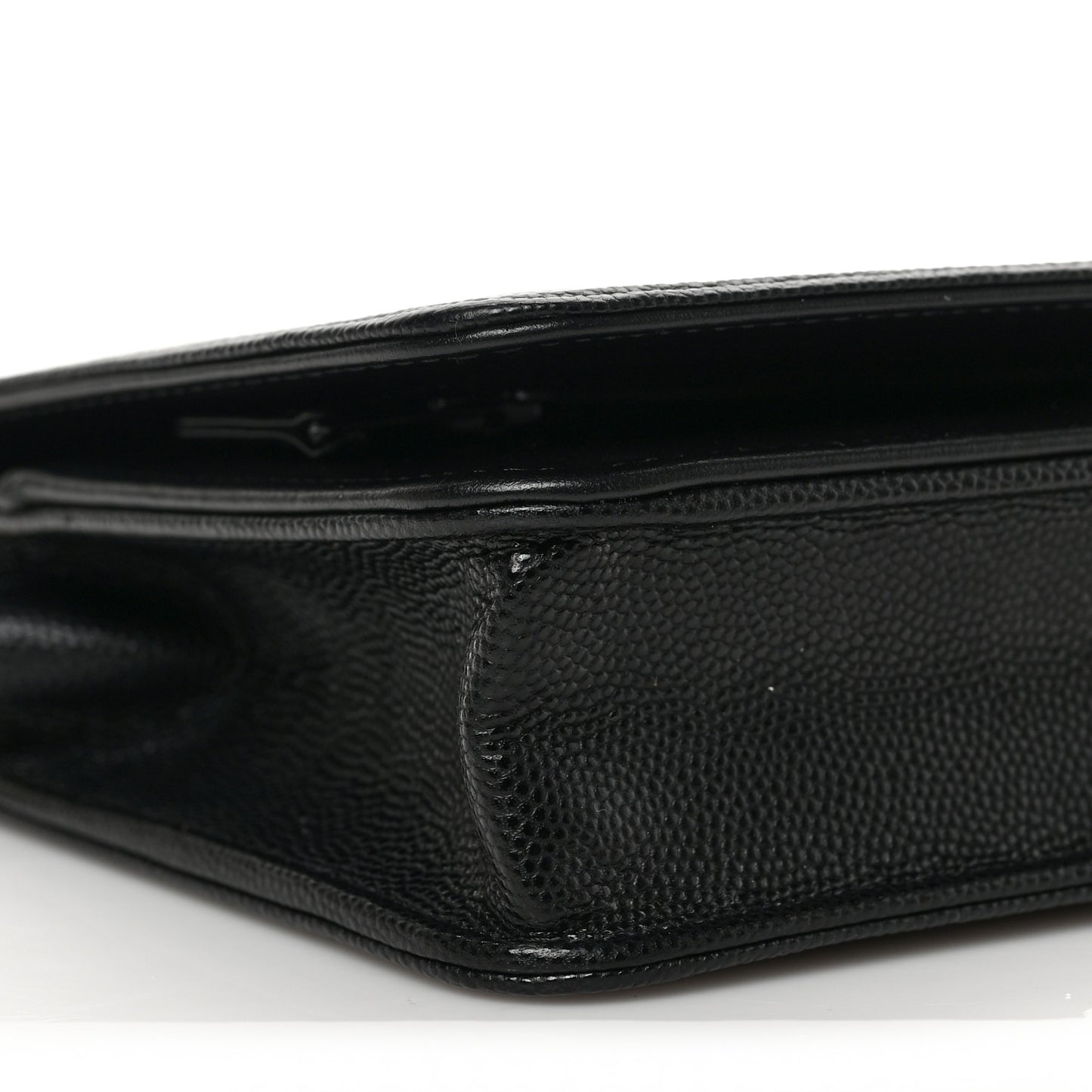 Caviar Quilted Boy Wallet On Chain WOC Black