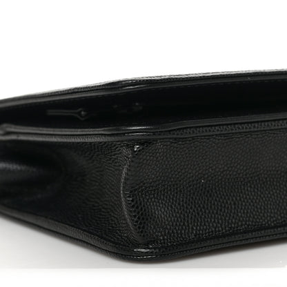 Chanel Caviar Quilted Boy Wallet On Chain WOC Black 8 of 9