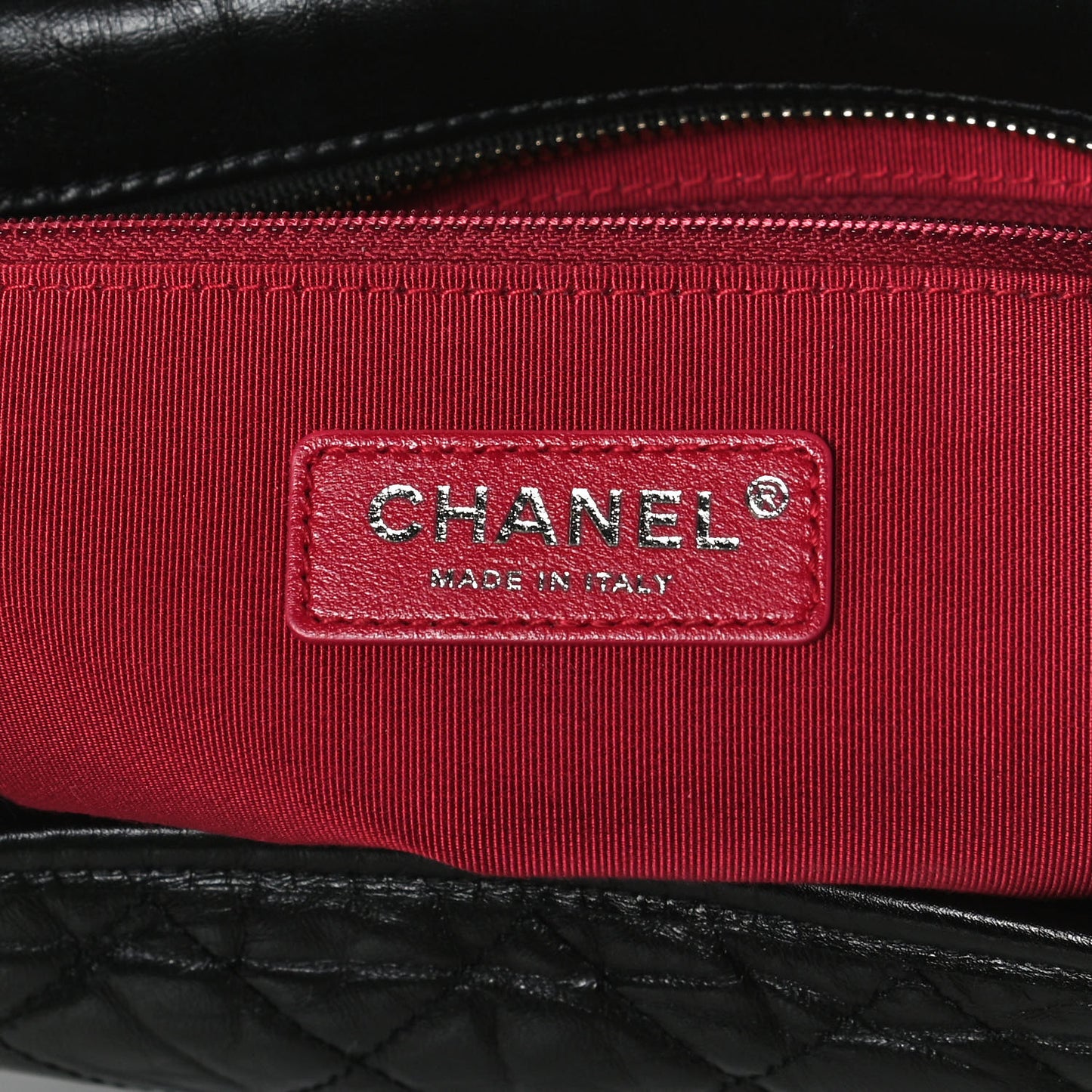 Aged Calfskin Quilted Medium Gabrielle Hobo Black
