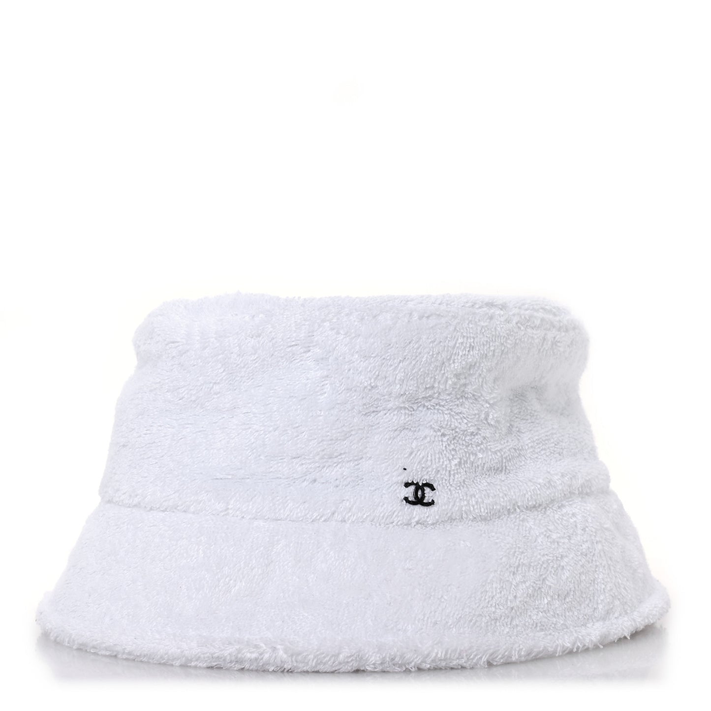 Terry Cloth CC Bucket Hat L White