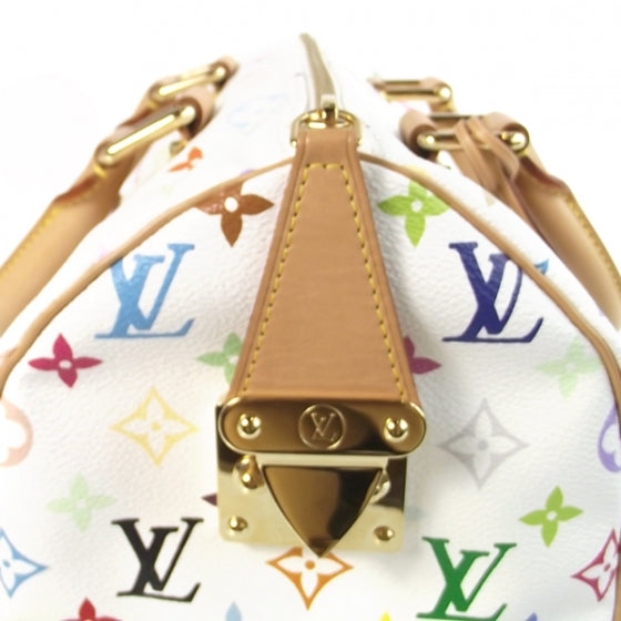 Monogram Multicolor Speedy 30 White