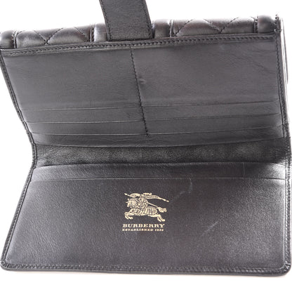 Burberry Calfskin Quilted Continental Wallet Black 4 of 12