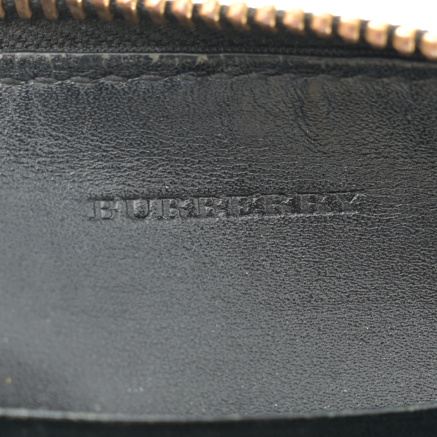 Burberry Signature Grain Calfskin Check Embossed Peyton Crossbody Clutch Bag Black 6 of 14