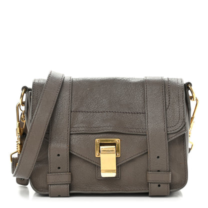 Proenza Schouler Lambskin PS1 Mini Pouch Messenger Smoke 1 of 20