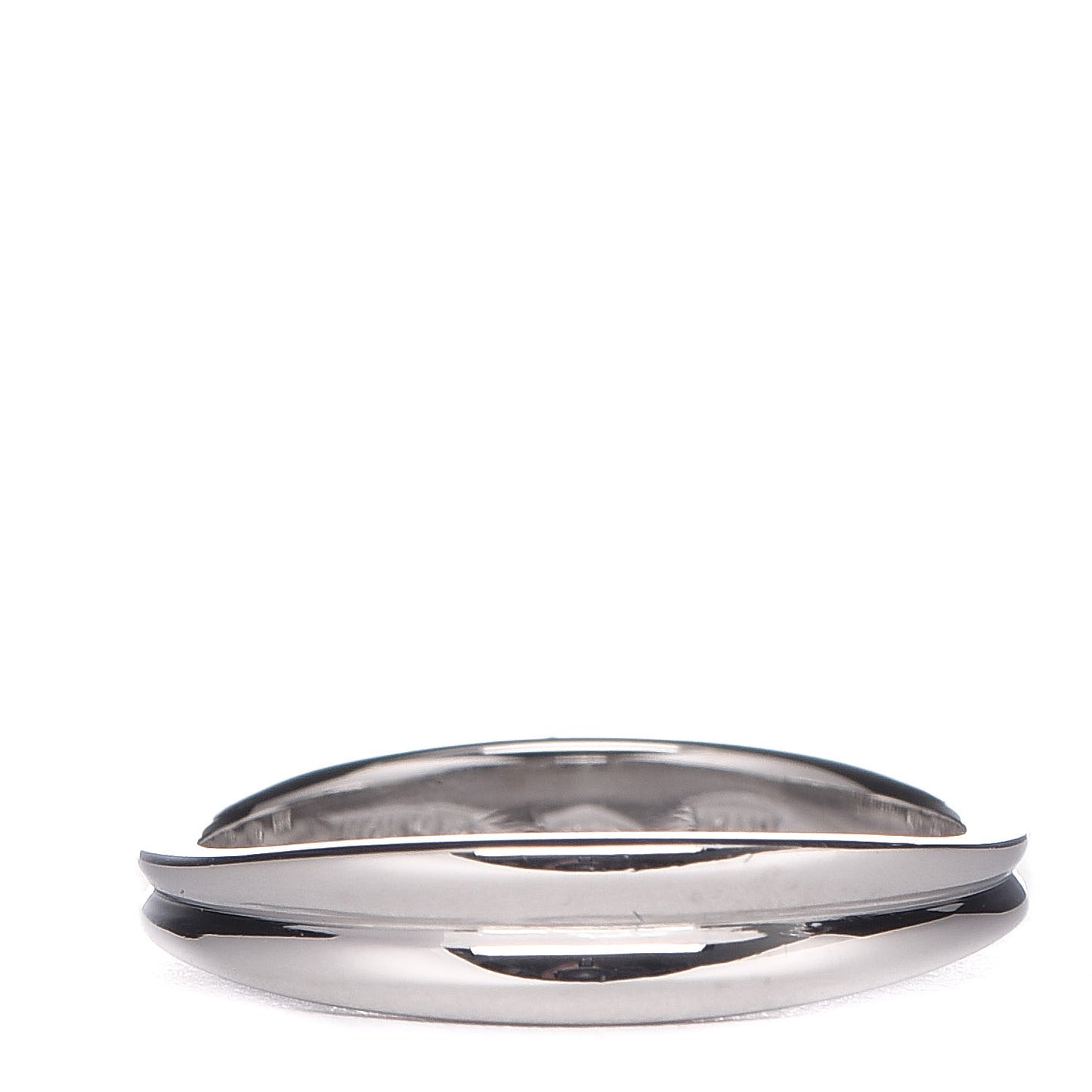 18K White Gold 3.5mm Wave Band Ring 49 5