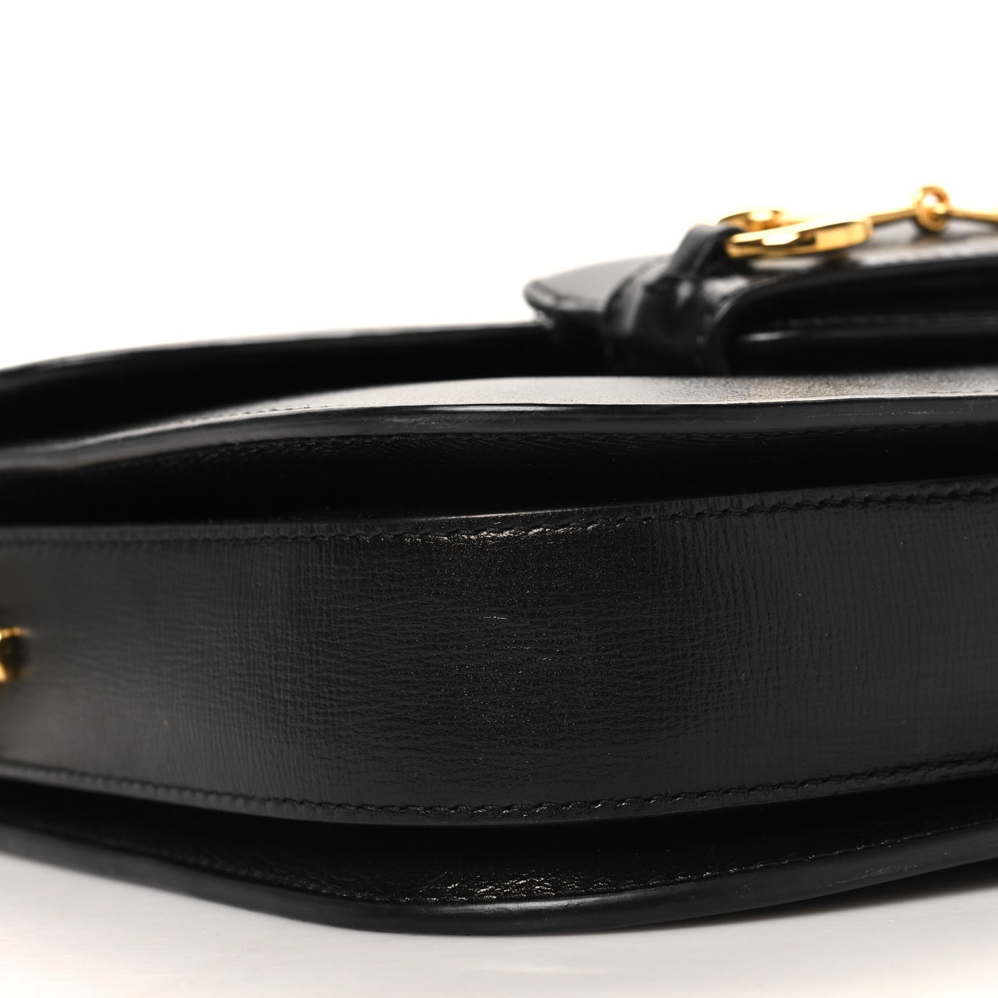 Azalea Calfskin Horsebit 1955 Shoulder Bag Black