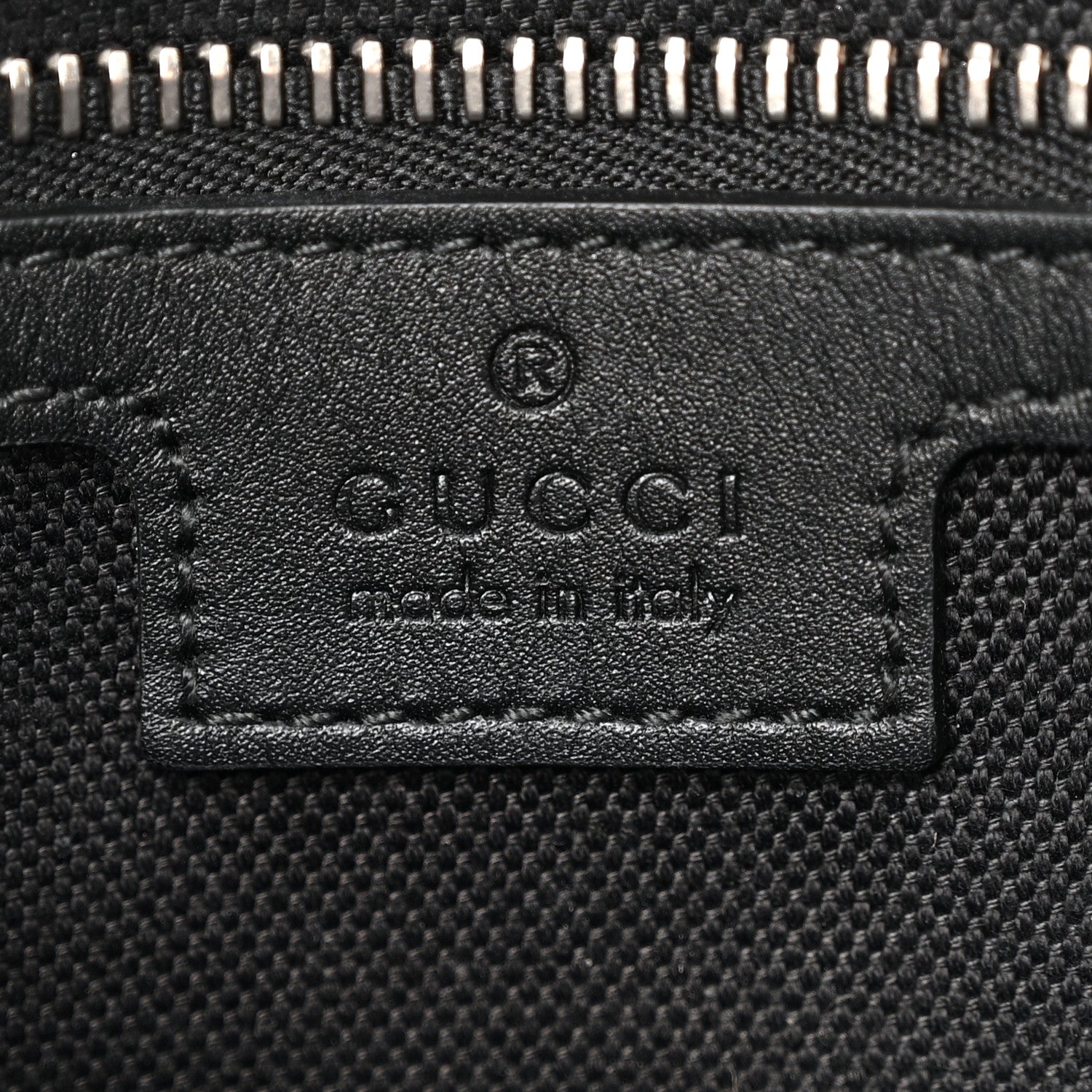 Gucci GG Calfskin Embossed Emblem Medium Crossbody Bag Black 6 of 12