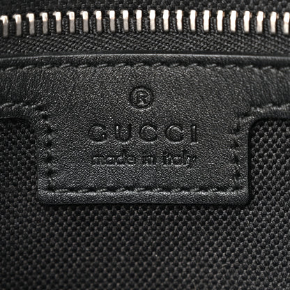 Gucci GG Calfskin Embossed Emblem Medium Crossbody Bag Black 6 of 12