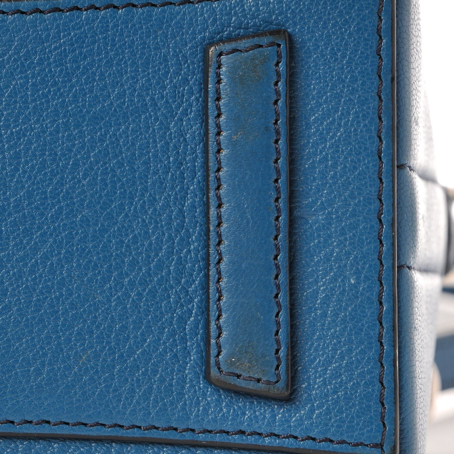 Sugar Goatskin Mini Antigona Electric Blue