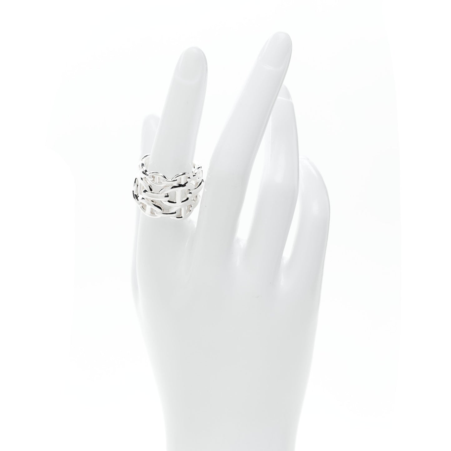 Sterling Silver GM Chaine d'Ancre Enchainee Band Ring 55 7.25