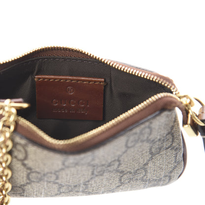 Gucci GG Supreme Monogram Key Case Brown 5 of 5