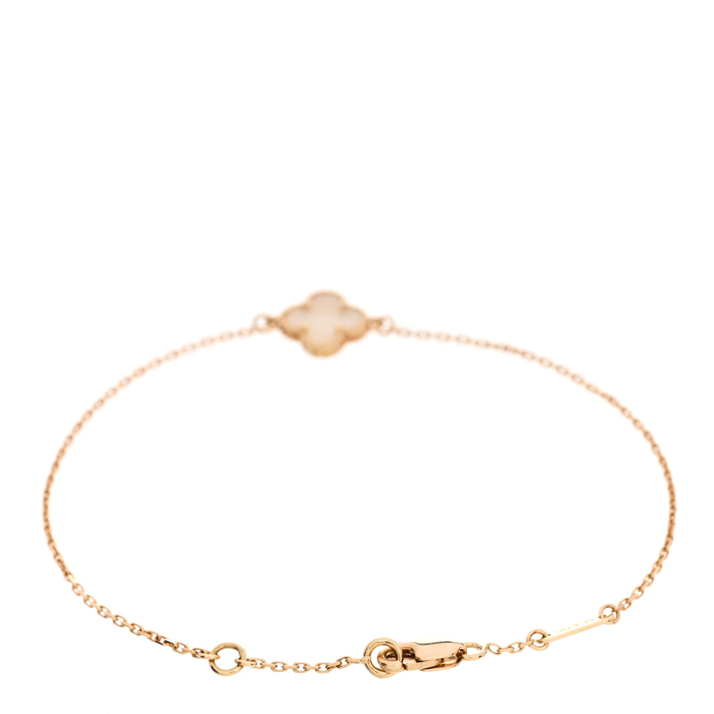 18K Yellow Gold Mother of Pearl Sweet Alhambra Bracelet