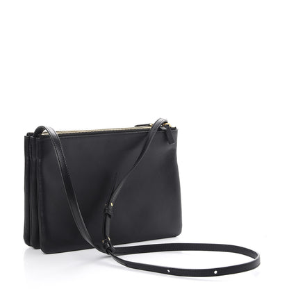 Celine Lambskin Large Trio Crossbody Bag Black 3 of 9