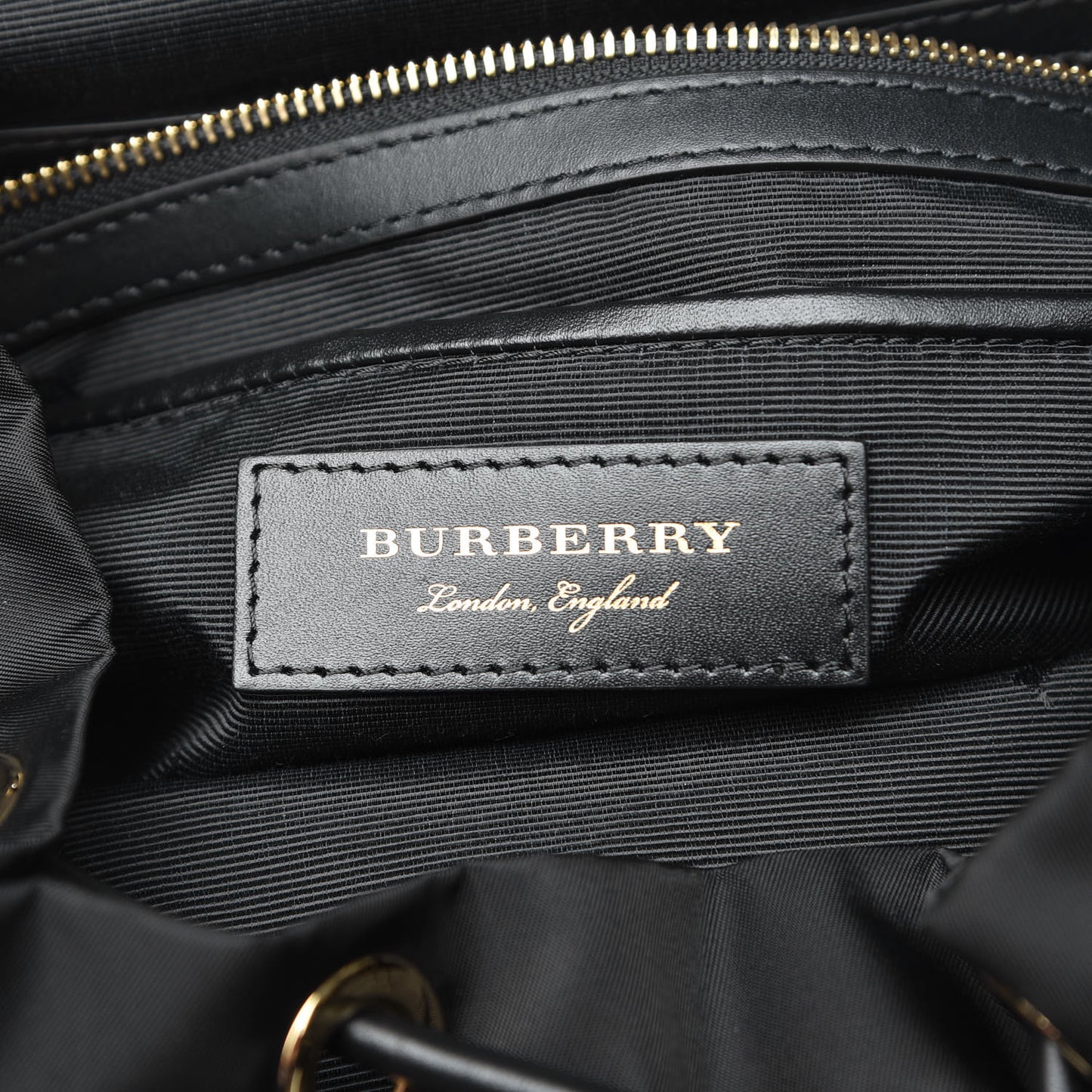 Nylon Medium Rucksack Backpack Black