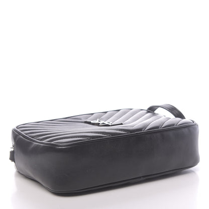 Saint Laurent Calfskin Matelasse Monogram Lou Camera Bag Black 4 of 15