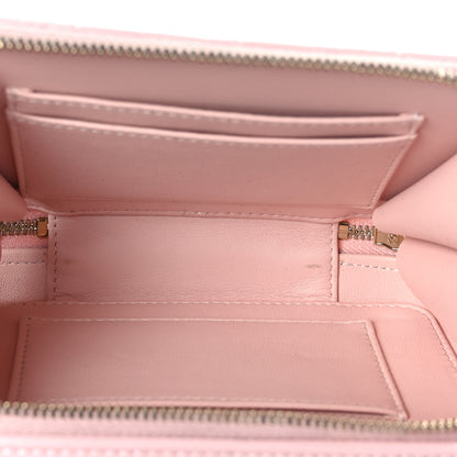 Chanel Glazed Calfskin Quilted Small Top Handle Vanity Case Light Pink 5 of 10