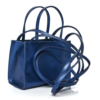 Telfar Vegan Leather Small Shopping Bag Cobalt 3 of 12