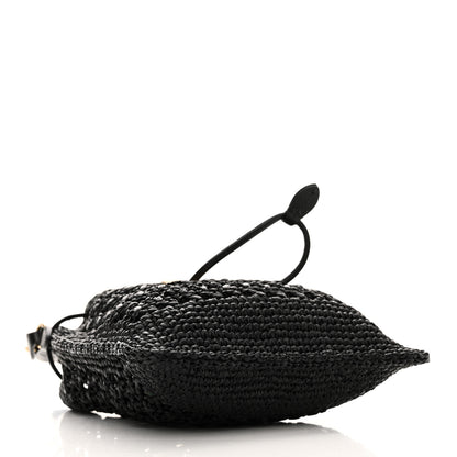 Miu Miu Raffia Shoulder Bag Black 4 of 9