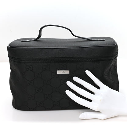 Gucci Nylon Monogram Large Cosmetic Case Black 2 of 9