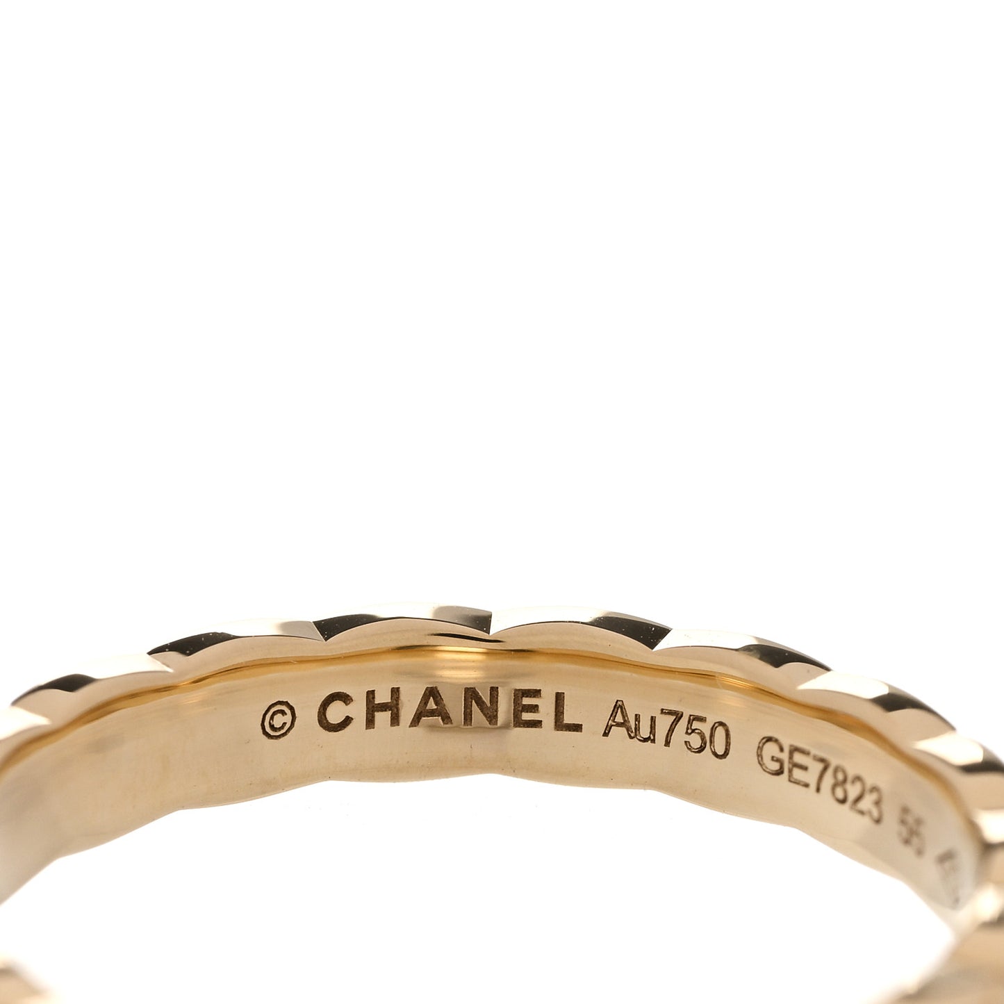 18K Yellow Gold Mini Coco Crush Ring 55 7.25