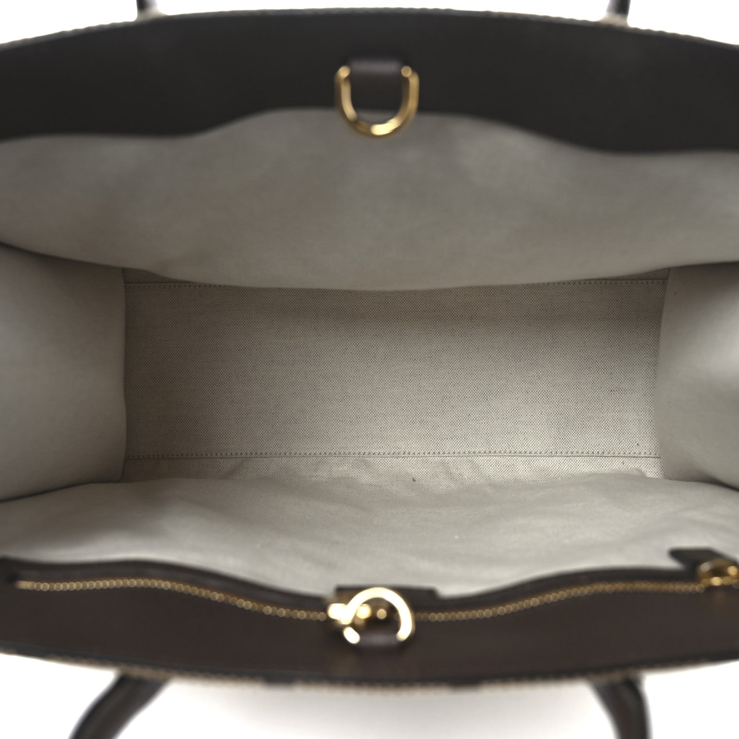 Gucci Monogram Jumbo GG Textured Dollar Calfskin Web Tote Bag Camel Ebony New Acero 5 of 10