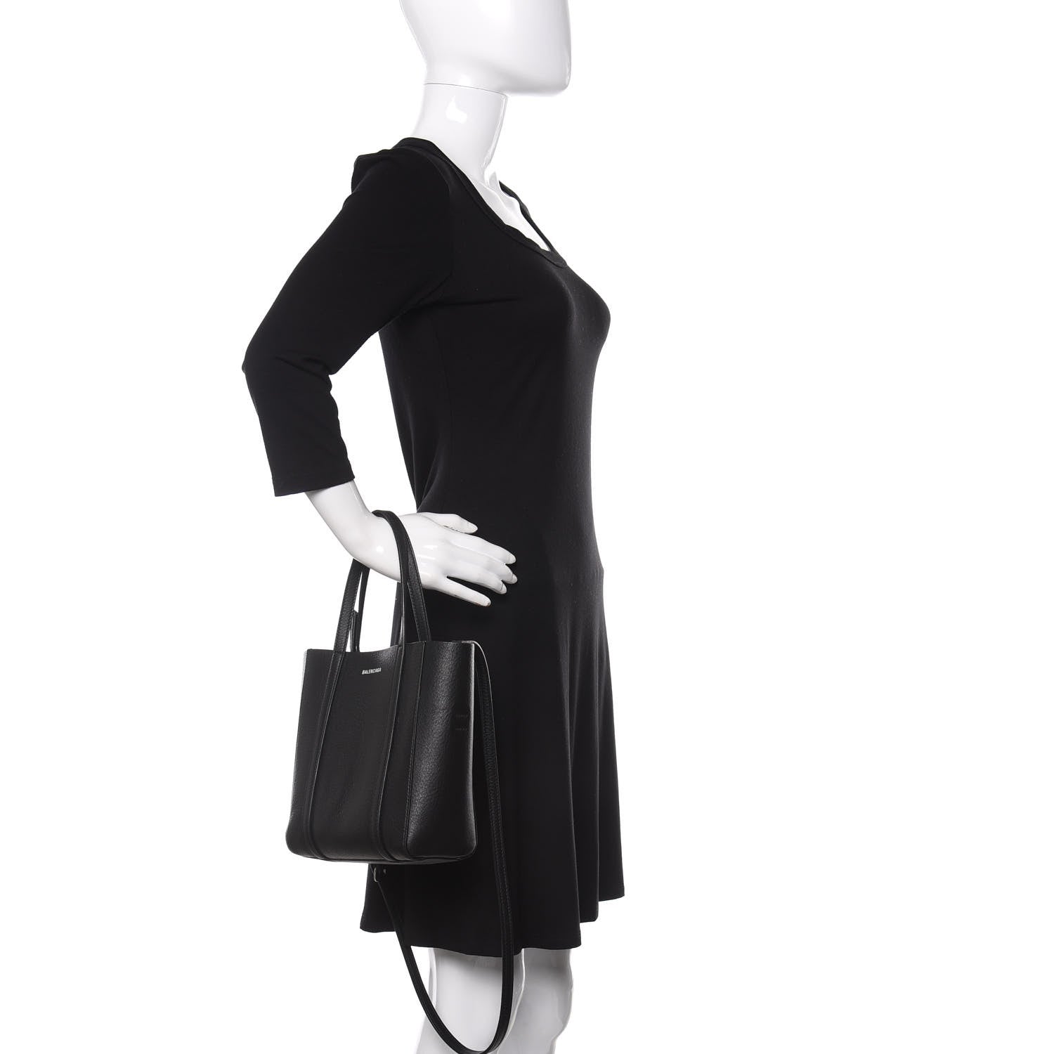 Balenciaga Calfskin XXS Everyday Tote Black 3 of 9
