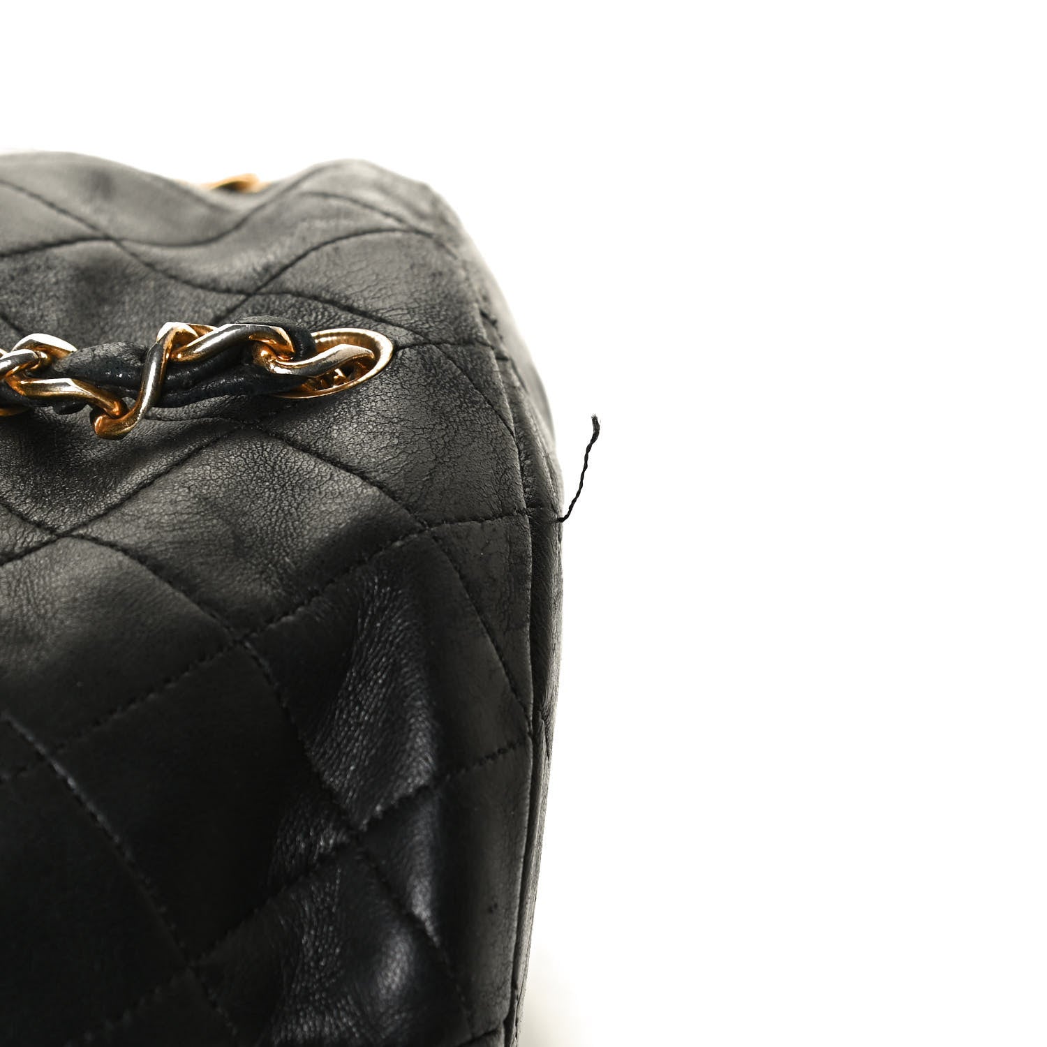 Chanel Lambskin Quilted Shopper Tote Black 7 of 11
