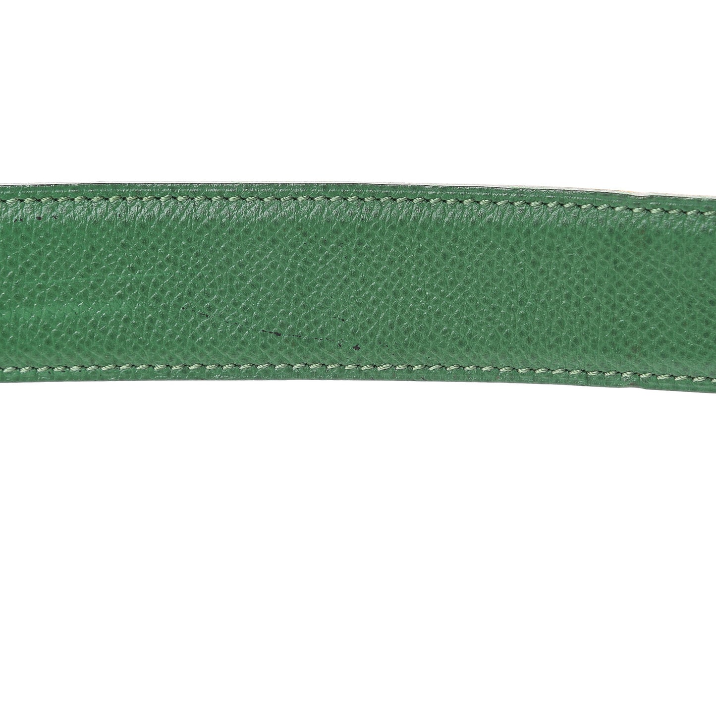 Courchevel 32mm Belt Strap 70 Gold Vert Clair