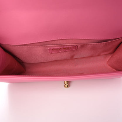 Chanel Lambskin Quilted Medium Boy Flap Pink 5 of 15