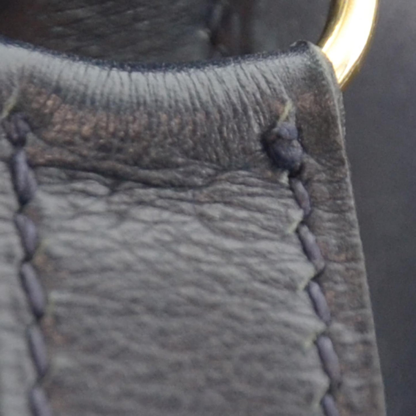 Box Leather Trim II 38 Navy