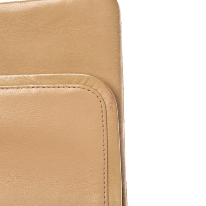 Chanel Lambskin Quilted Medium Double Flap Beige 19 of 20